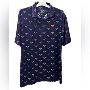 COBY STEVENS USA Eagle Golf Polo Shirt size XL UPF 50